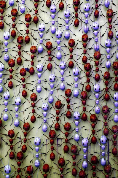 Patrón de fondo con hormigas metálicas . — Foto de Stock