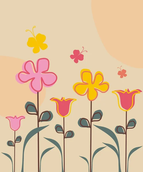 Fleurs design — Image vectorielle