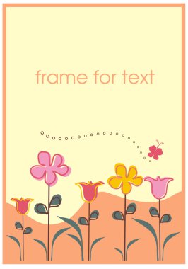 Abstraction flowers clipart