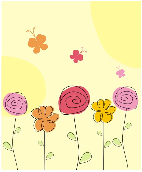 Fleurs de bébé — Image vectorielle