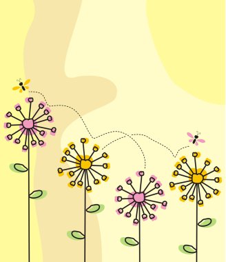 Dandelions clipart