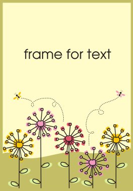 Dandelions frame clipart