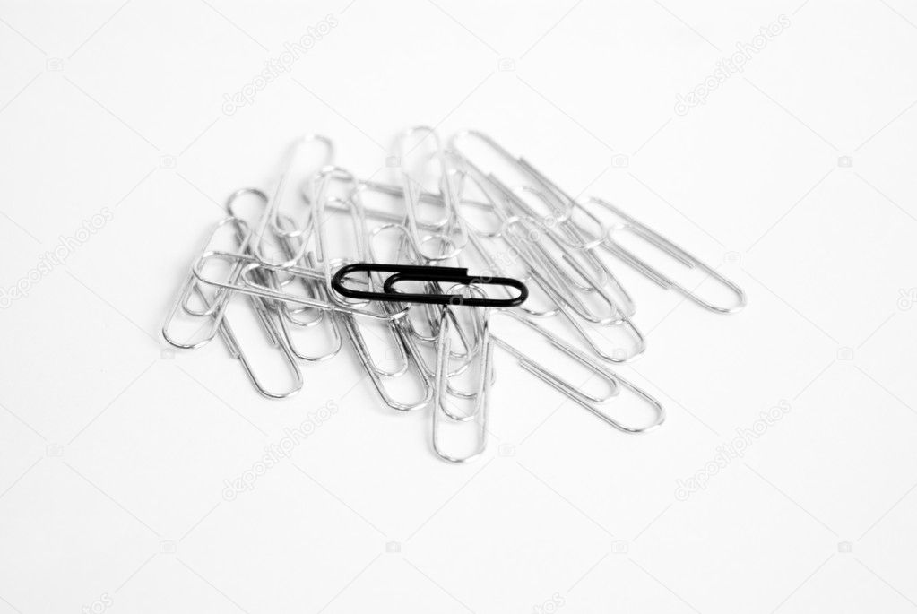 Black paper clip