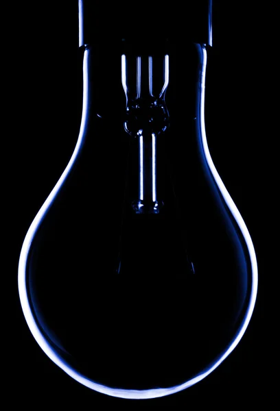 어둠 속에서 램프 스톡 사진