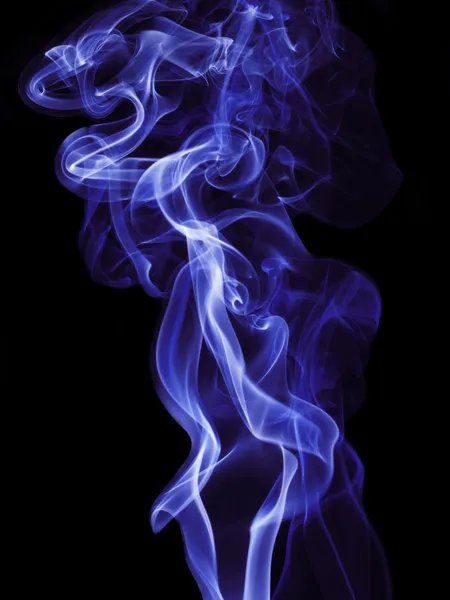 Abstrakter blauer Rauch Stockbild