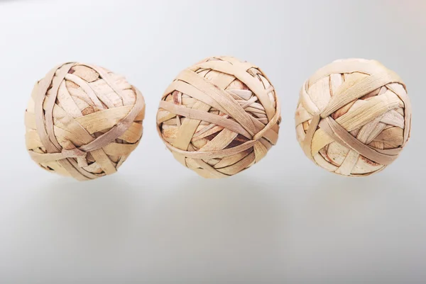 Three balls of straw — Stock Photo, Image