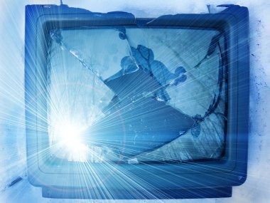 kırık ekran cam tv