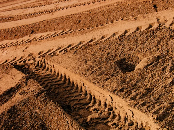 Traces sand — Stock Photo, Image