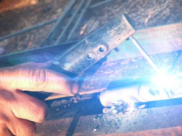 Welding metal — Stock Photo, Image