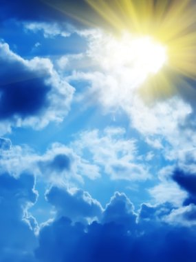 Sky sun cloud clipart