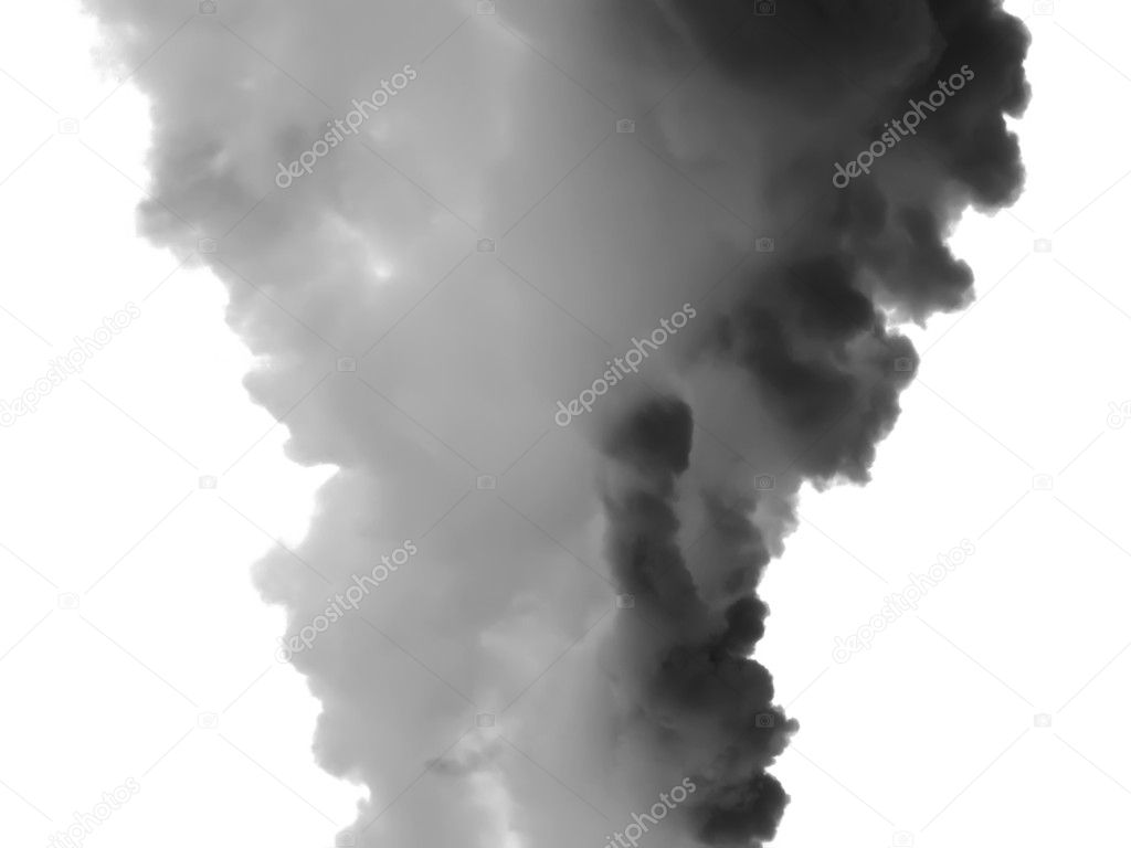 Smoke in atmosphere
