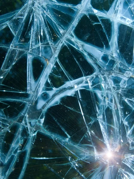 Glass broken car — Stock Photo, Image