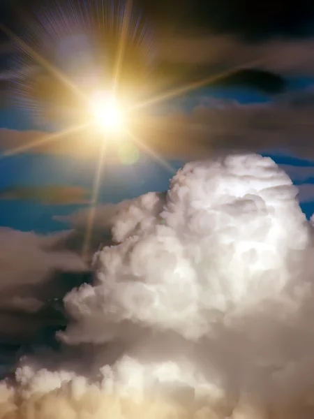 Niebo chmury słońce — Zdjęcie stockowe