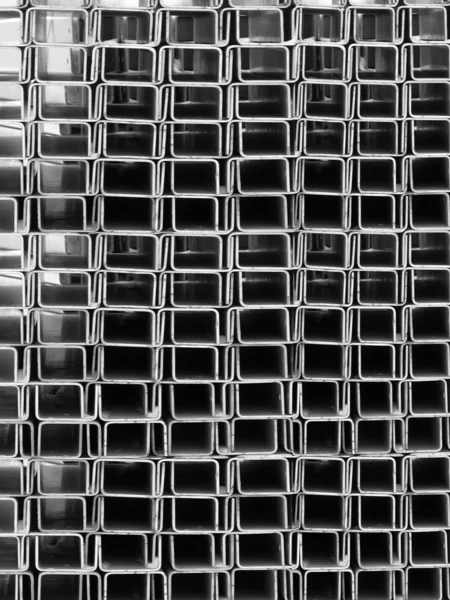 Pipes rectangular section — Stock Photo, Image
