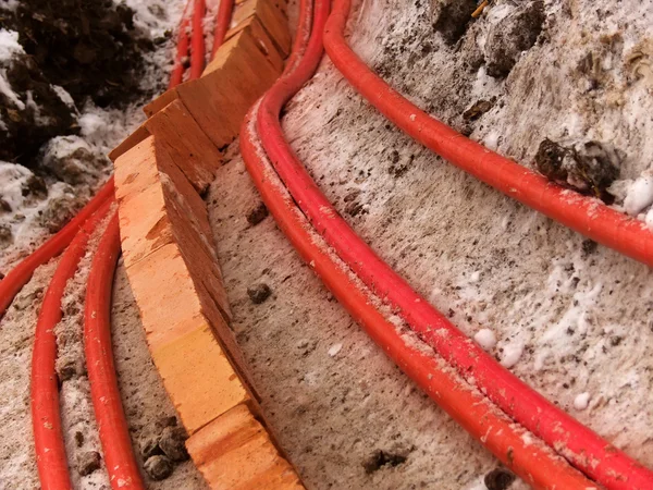 Проводной электрический кабель — стоковое фото