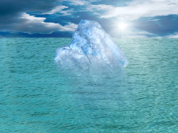 Oceano iceberg — Foto Stock