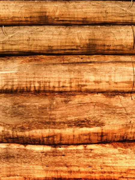 Maison murale arbre en bois rond — Photo