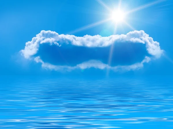 Sonne Himmel Wolken Meer — Stockfoto