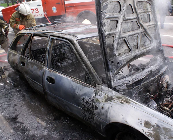 Fire Damaged Car — Stock Photo, Image