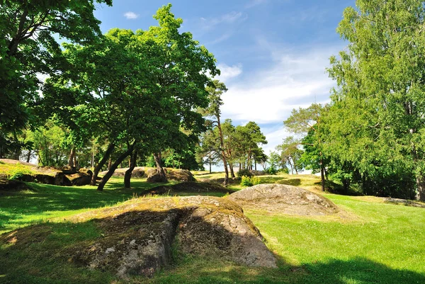 stock image Park Isopuisto. Kotka, Finland