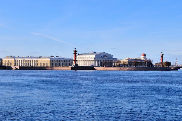 圣彼得斯堡。涅瓦河和 vasilevsky — 图库照片