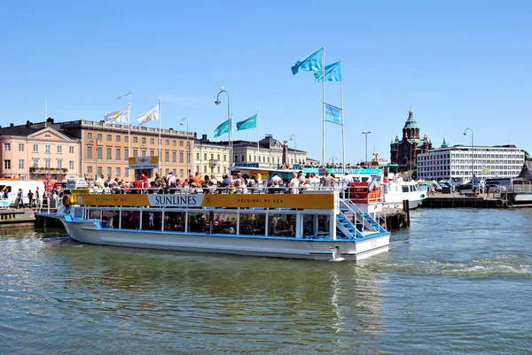 Helsinki. Excursion boats — Stock Photo, Image