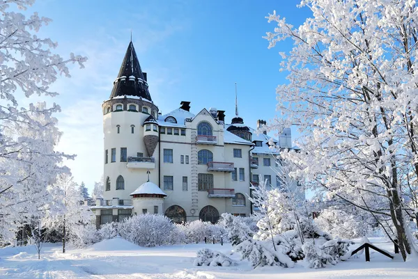 Иматра, Финляндия, зимой Стоковое Изображение