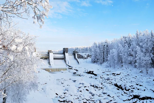 Плотина в Иматре, Финляндия — стоковое фото