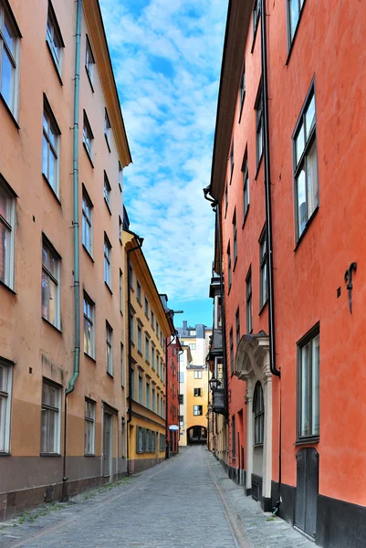 Στοκχόλμη. ένα στενό δρόμο — Φωτογραφία Αρχείου