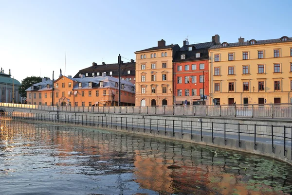 Sunny evening in Stockholm — Stock Photo, Image