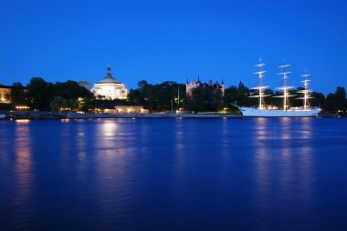 Stockholm. Geceleri Skeppsholmen