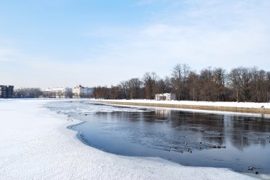 St. Petersburg. Early spring clipart