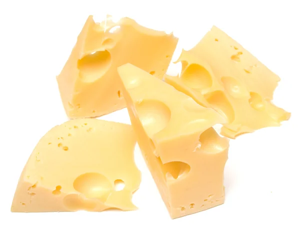 Cheese on white — Stock Photo, Image