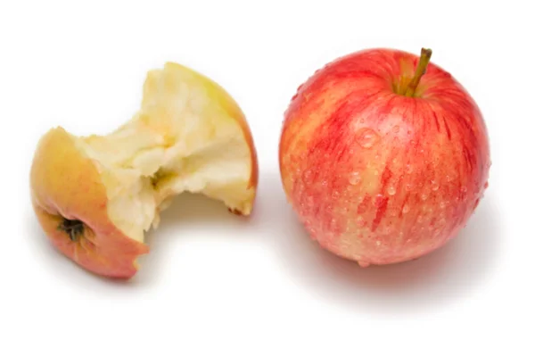 2 jabłka — Zdjęcie stockowe