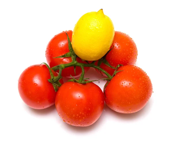 Tomatoes and lemon 2 — Stock Photo, Image