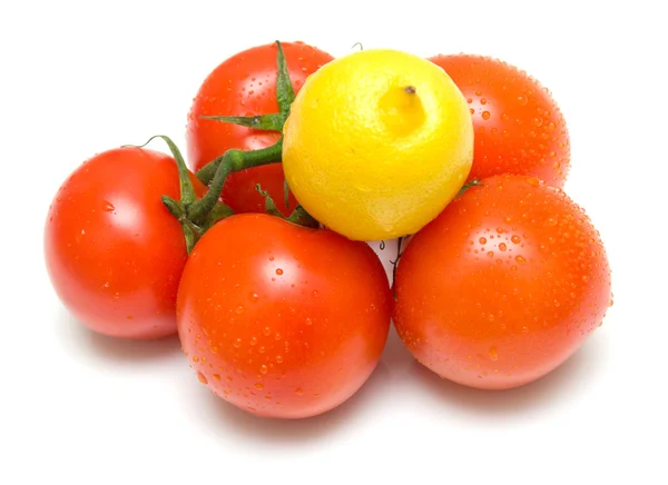 Tomates jugosos y limón 3 — Foto de Stock