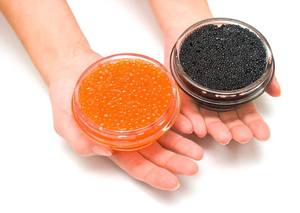 Red and black fish caviar 3 — Stock Photo, Image