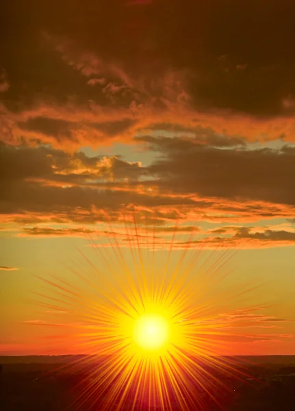 Unreal sunset — Stock Photo, Image