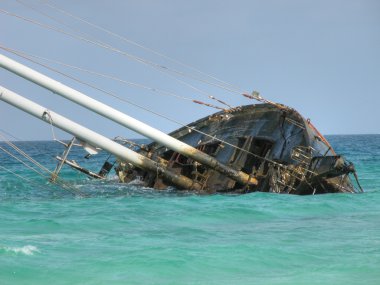 Famous Wrecked Ship, Capo Verde, May 200 clipart