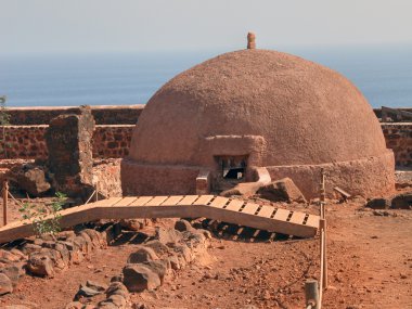 Cannons in Capo Verde. May 2003 clipart