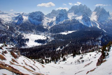 Alpler kış, dolomites, İtalya, 2007