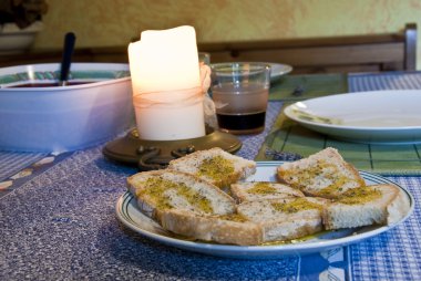 Bruschetta, Toskana, İtalya, Temmuz 2009