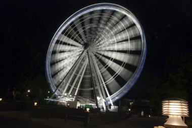 Brisbane Nehri gece, Avustralya, augu tarafından