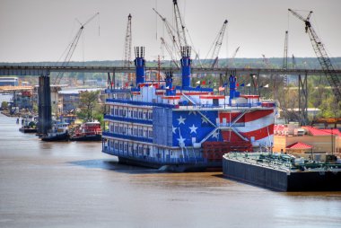 Ship in New Orleans, 2008 clipart