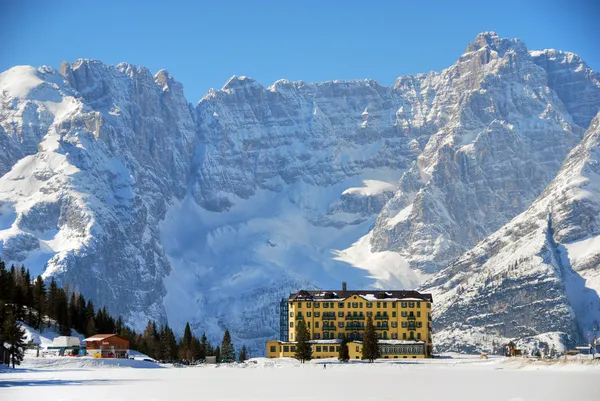 Alpen winter, Dolomieten, Italië, 2007 — Stockfoto