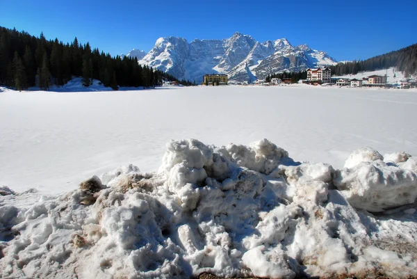 Alpy zimní, Dolomity, Itálie, 2007 — Stock fotografie