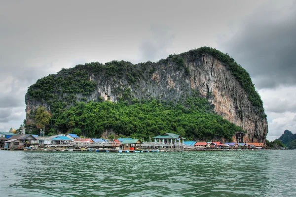 Villaggio dei pescatori, Krabi, Thailandia, Augu — Foto Stock