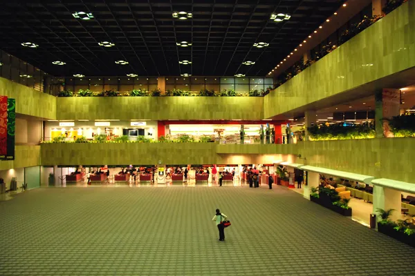 Encalhado no Aeroporto, Singapura, Augu — Fotografia de Stock