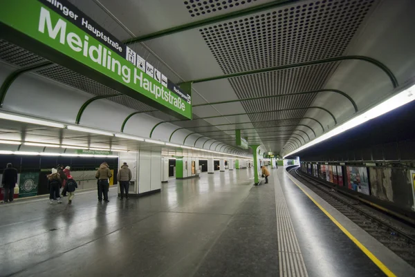 Vídeňské metro, Rakousko, leden 2009 — Stock fotografie