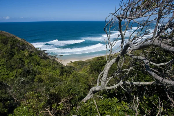 Vågor i byron bay coast, Australien, 200 — Stockfoto